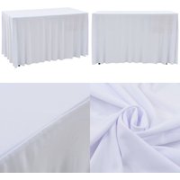 2 Stück Stretch-Tischdecken mit Rand Weiß 183 x 76 x 74 cm - Stretch-Tischhusse - Stretch-Tischhussen - Home & Living 2 Stück Stretch-Tischdecken mit Rand Weiß 183 x 76 x 74 cm - Stretch-Tischhusse - Stretch-Tischhussen - Home & Living von VIDAXL