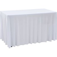 Bonnevie - 2 Stück Stretch-Tischdecken mit Rand Weiß 243 x 76 x 74 cm vidaXL25732 von BONNEVIE