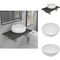 2-tlg. Badmöbel-Set Keramik Grau - Badmöbel-Set - Badmöbel-Sets - Badezimmer Möbel Set - Wandregal Für Badezimmer 2-tlg. Badmöbel-Set Keramik Grau - Badmöbel-Set - Badmöbel-Sets - Badezimmer Möbel Set - Wandregal Für Badezimmer von VIDAXL