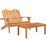 2-tlg. Garten-Lounge-Set Adirondack Massivholz Akazie Vidaxl von VIDAXL