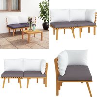 Vidaxl - 2-tlg. Garten-Lounge-Set mit Kissen Massivholz Akazie - Gartensessel - Loungemöbel - Gartenmöbel - Akasienholz Möbel - Gartenloungeset Vidaxl - 2-tlg. Garten-Lounge-Set mit Kissen Massivholz Akazie - Gartensessel - Loungemöbel - Gartenmöbel - Akasienholz Möbel - Gartenloungeset von VIDAXL