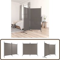 2-tlg. Paravent Anthrazit 175x180 cm Stoff - Paravent - Raumteiler - Trennwandsystem - Wohnraumgestaltung - Privacy Screen von VIDAXL