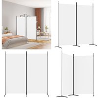 2-tlg. Paravent Weiß 175x180 cm Stoff - Paravent - Raumteiler - Trennwand - Wohnraumgestaltung - Möbel - Home & Living 2-tlg. Paravent Weiß 175x180 cm Stoff - Paravent - Raumteiler - Trennwand - Wohnraumgestaltung - Möbel - Home & Living von VIDAXL