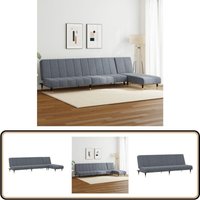 2-tlg. Sofagarnitur Dunkelgrau Samt - Samtsofa - Schlafcouch - Wohnzimmersofa - Couch Mit Chaise Longue - Ecksofa 2-tlg. Sofagarnitur Dunkelgrau Samt - Samtsofa - Schlafcouch - Wohnzimmersofa - Couch Mit Chaise Longue - Ecksofa von VIDAXL