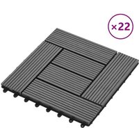 Vidaxl - 22 Stk. Terrassenfliesen 30 x 30 cm 2 qm wpc Grau von VIDAXL