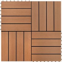 Bonnevie - 22 Stk. Terrassenfliesen 30 x 30 cm 2 qm wpc Braun vidaXL379617 von BONNEVIE