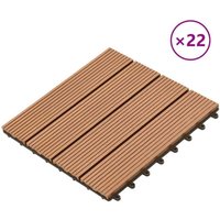 Vidaxl - 22 Stk. Terrassenfliesen 30 x 30 cm 2 qm wpc Braun Vidaxl - 22 Stk. Terrassenfliesen 30 x 30 cm 2 qm wpc Braun von VIDAXL