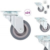 24 Stk. Lenkrollen 50 mm - Lenkrolle - Lenkrollen - Schwenkrolle - Schwenkrollen von VIDAXL