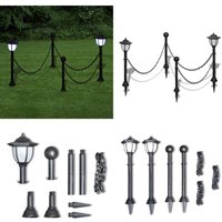 2x led Lampe Solarleuchte Außenlampe Gartenleuchte Laterne - Solarleuchte - Gartenlampe - Außeleuchte - LED-Lampe - Sonnenernergie - Home & Living von VIDAXL