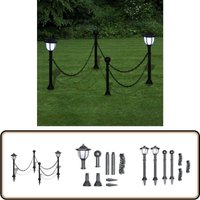 2x led Lampe Solarleuchte Außenlampe Gartenleuchte Laterne - Solarleuchte - Gartenlampe - Außeleuchte - LED-Lampe - Sonnenernergie von VIDAXL