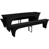 3 Schonbezüge für Biertisch und Bänke Stretch Schwarz 220 x 70 x 80 cm vidaXL 3 Schonbezüge für Biertisch und Bänke Stretch Schwarz 220 x 70 x 80 cm vidaXL von VIDAXL