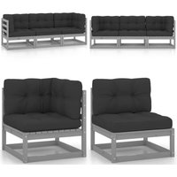3-Sitzer-Gartensofa mit Kissen Kiefer Massivholz - Gartensofa - Kiefernholzmöbel - Gartenmöbel - Lounge Möbel - Esszimmergarnitur - Home & Living 3-Sitzer-Gartensofa mit Kissen Kiefer Massivholz - Gartensofa - Kiefernholzmöbel - Gartenmöbel - Lounge Möbel - Esszimmergarnitur - Home & Living von VIDAXL