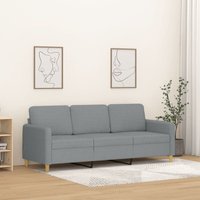 3-Sitzer-Sofa Hellgrau 180 cm Stoff Vidaxl 3-Sitzer-Sofa Hellgrau 180 cm Stoff Vidaxl von VIDAXL