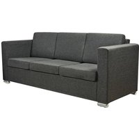 Vidaxl - 3-Sitzer Sofa Stoff Dunkelgrau Grau von BONNEVIE