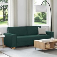 3-Sitzer Sofa mit Kissen Dunkelgrün 220 x 78 x 84 cm Stoff Vidaxl 3-Sitzer Sofa mit Kissen Dunkelgrün 220 x 78 x 84 cm Stoff Vidaxl von VIDAXL