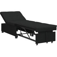 3-in-1 Schlafsofa mit Ausziehfunktion in schwarzem Stoff Vidaxl 3-in-1 Schlafsofa mit Ausziehfunktion in schwarzem Stoff Vidaxl von VIDAXL