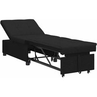 Sofa Bett Schwarz 194 x 67 x 37 cm Stoff Vidaxl von VIDAXL