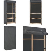 Vidaxl - 3-stufiger Kleiderschrank Grau 79 x 40 x 170 cm Stoff - Kleiderschrank - Garderobe - Textilschrank - Grau - Stoff - Home & Living Vidaxl - 3-stufiger Kleiderschrank Grau 79 x 40 x 170 cm Stoff - Kleiderschrank - Garderobe - Textilschrank - Grau - Stoff - Home & Living von VIDAXL