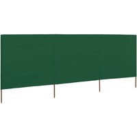 Vidaxl - 3-teiliges Windschutzgewebe Raumteiler 400 x 120 cm Grün von VIDAXL