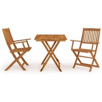 3-tlg. Garten-Essgruppe Klappbar Massivholz Akazie Vidaxl von VIDAXL