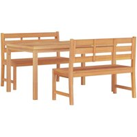 3-tlg. Garten-Essgruppe Massivholz Teak Vidaxl 3-tlg. Garten-Essgruppe Massivholz Teak Vidaxl von VIDAXL