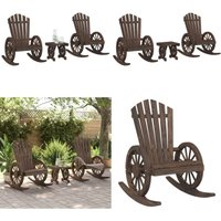 3-tlg. Garten-Lounge-Set Massivholz Tanne - Holz Gartenmöbel - Outdoor Möbel - Garten Lounge Set - Adirondack Stuhl - Schaukelstuhl - Home & Living 3-tlg. Garten-Lounge-Set Massivholz Tanne - Holz Gartenmöbel - Outdoor Möbel - Garten Lounge Set - Adirondack Stuhl - Schaukelstuhl - Home & Living von VIDAXL