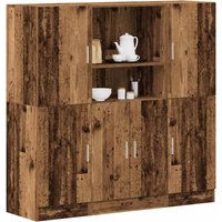 3-tlg. Küchenschrank-Set Altholz-Optik Holzwerkstoff - Vidaxl 3-tlg. Küchenschrank-Set Altholz-Optik Holzwerkstoff - Vidaxl von VIDAXL