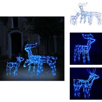 Vidaxl - 3-tlg. LED-Rentiere Set Weihnachtsdeko 229 LEDs - Weihnachtsdekoration - led Beleuchtung - Outdoor Deko - Winter Deko - Christbaumschmuck Vidaxl - 3-tlg. LED-Rentiere Set Weihnachtsdeko 229 LEDs - Weihnachtsdekoration - led Beleuchtung - Outdoor Deko - Winter Deko - Christbaumschmuck von VIDAXL