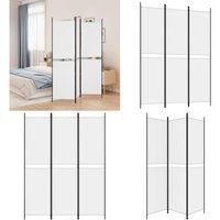 3-tlg. Paravent Weiß 150x200 cm Stoff - Paravent - Raumteiler - Trennwandsystem - Wohnraumgestaltung - Privacy Screen - Home & Living von VIDAXL