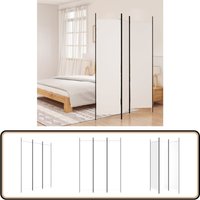3-tlg. Paravent Weiß 150x200 cm Stoff - Paravent - Raumteiler - Trennwandsystem - Wohnraumgestaltung - Privacy Screen von VIDAXL