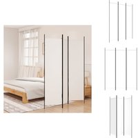 3-tlg. Paravent Weiß 150x200 cm Stoff - Paravent - Raumteiler - Trennwandsystem - Wohnraumgestaltung - Privacy Screen von VIDAXL