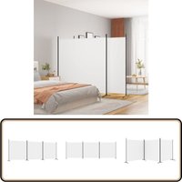 3-tlg. Paravent Weiß 525x180 cm Stoff - Paravent - Raumteiler - Trennwandsystem - Wohnraumgestaltung - Privacy Screen 3-tlg. Paravent Weiß 525x180 cm Stoff - Paravent - Raumteiler - Trennwandsystem - Wohnraumgestaltung - Privacy Screen von VIDAXL
