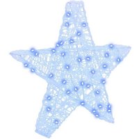 3D Stern mit 50 LEDs Blau 55 x 53,5 x 10 cm Acryl vidaXL von VIDAXL