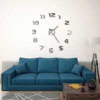 Vidaxl - 3D-Wanduhr Modernes Design 100 cm xxl Silbern 451932 Vidaxl - 3D-Wanduhr Modernes Design 100 cm xxl Silbern 451932 von VIDAXL