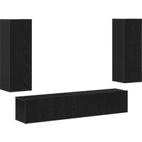 Vidaxl - 4-teiliges TV-Schrank-Set wandmontiert Schwarze Eiche Holzwerkstoff Vidaxl - 4-teiliges TV-Schrank-Set wandmontiert Schwarze Eiche Holzwerkstoff von VIDAXL