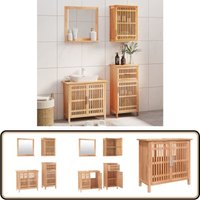 4-tlg. Badmöbel-Set Massivholz Nussbaum - Badmöbel-Set - Nussbaumholzmöbel - Badezimmermöbel - Wandregal - Standregal 4-tlg. Badmöbel-Set Massivholz Nussbaum - Badmöbel-Set - Nussbaumholzmöbel - Badezimmermöbel - Wandregal - Standregal von VIDAXL