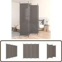 4-tlg. Paravent Anthrazit 200x220 cm Stoff - Paravent - Raumteiler - Trennwandsystem - Sichtschutz - Wohnraumgestaltung von VIDAXL
