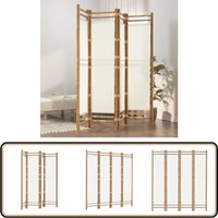 4-tlg. Paravent Faltbar 160 cm Bambus und Canvas - Bambus Raumteiler - Paravent - Raumtrenner - Wandabtrennung - Wohnraumgestaltung 4-tlg. Paravent Faltbar 160 cm Bambus und Canvas - Bambus Raumteiler - Paravent - Raumtrenner - Wandabtrennung - Wohnraumgestaltung von VIDAXL