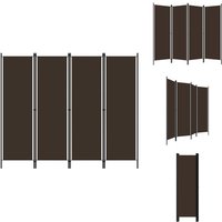 4-tlg. Raumteiler Braun 200x180 cm - Raumteiler - Dekorationsartikel - Wohnzimmerdeko - Trennwand - Sichtenschutz von VIDAXL