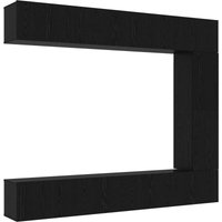 5-teiliges TV-Schrank-Set zur Wandmontage in Schwarz aus Eichenholz vidaXL 5-teiliges TV-Schrank-Set zur Wandmontage in Schwarz aus Eichenholz vidaXL von VIDAXL
