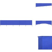 5-teiliges Windschutzgewebe 600 x 160 cm Azurblau - Windschutz - Sonnenblende - Sichtschutz - Gartenzubehör - Windschutzvorhang 5-teiliges Windschutzgewebe 600 x 160 cm Azurblau - Windschutz - Sonnenblende - Sichtschutz - Gartenzubehör - Windschutzvorhang von VIDAXL