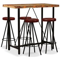 5-tlg. Bar-Set Altholz Massiv und Echtleder Vidaxl 5-tlg. Bar-Set Altholz Massiv und Echtleder Vidaxl von VIDAXL
