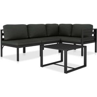 5-tlg. Garten-Lounge-Set mit Kissen Aluminium Anthrazit Vidaxl 5-tlg. Garten-Lounge-Set mit Kissen Aluminium Anthrazit Vidaxl von VIDAXL