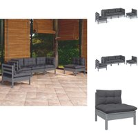 5-tlg. Garten-Lounge-Set mit Kissen Kiefer Massivholz - Garten Lounge Set - Kiefernholzmöbel - Outdoor Möbel - Gartenmöbel - Loungesessel 5-tlg. Garten-Lounge-Set mit Kissen Kiefer Massivholz - Garten Lounge Set - Kiefernholzmöbel - Outdoor Möbel - Gartenmöbel - Loungesessel von VIDAXL