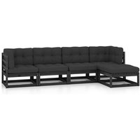 5-tlg. Garten-Lounge-Set mit Kissen Massivholz Kiefer - Vidaxl 5-tlg. Garten-Lounge-Set mit Kissen Massivholz Kiefer - Vidaxl von VIDAXL
