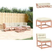 5-tlg. Garten-Sofagarnitur mit Kissen Massivholz Douglasie - Gartensortiment - Gartenmöbelset - Lounge Set - Esszimmergarnitur - Terrassenmöbeln 5-tlg. Garten-Sofagarnitur mit Kissen Massivholz Douglasie - Gartensortiment - Gartenmöbelset - Lounge Set - Esszimmergarnitur - Terrassenmöbeln von VIDAXL