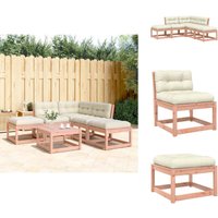 5-tlg. Garten-Sofagarnitur mit Kissen Massivholz Douglasie - Gartensortiment - Gartenmöbelset - Lounge Set - Esszimmergarnitur - Terrassenmöbeln 5-tlg. Garten-Sofagarnitur mit Kissen Massivholz Douglasie - Gartensortiment - Gartenmöbelset - Lounge Set - Esszimmergarnitur - Terrassenmöbeln von VIDAXL