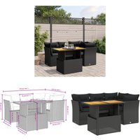 5-tlg. Garten-Sofagarnitur mit Kissen Schwarz Poly Rattan - Gartenmöbel - Sofagarnitur - Rattan Möbel - Outdoor Möbel - Balkonmöbel - Home & Living 5-tlg. Garten-Sofagarnitur mit Kissen Schwarz Poly Rattan - Gartenmöbel - Sofagarnitur - Rattan Möbel - Outdoor Möbel - Balkonmöbel - Home & Living von VIDAXL