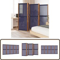 5-tlg. Paravent Dunkelblau 350x180 cm - Raumteiler - Paravent - Trennwand - Wohnzimmerdeko - Gartenmöbel 5-tlg. Paravent Dunkelblau 350x180 cm - Raumteiler - Paravent - Trennwand - Wohnzimmerdeko - Gartenmöbel von VIDAXL