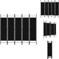 5-tlg. Raumteiler Schwarz 200 x 180 cm - Raumteiler - Dekorationsartikel - Wohnzimmerdeko - Trennwand - Sichtschutz 5-tlg. Raumteiler Schwarz 200 x 180 cm - Raumteiler - Dekorationsartikel - Wohnzimmerdeko - Trennwand - Sichtschutz von VIDAXL